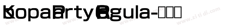Koopa Party 6 Regula字体转换
